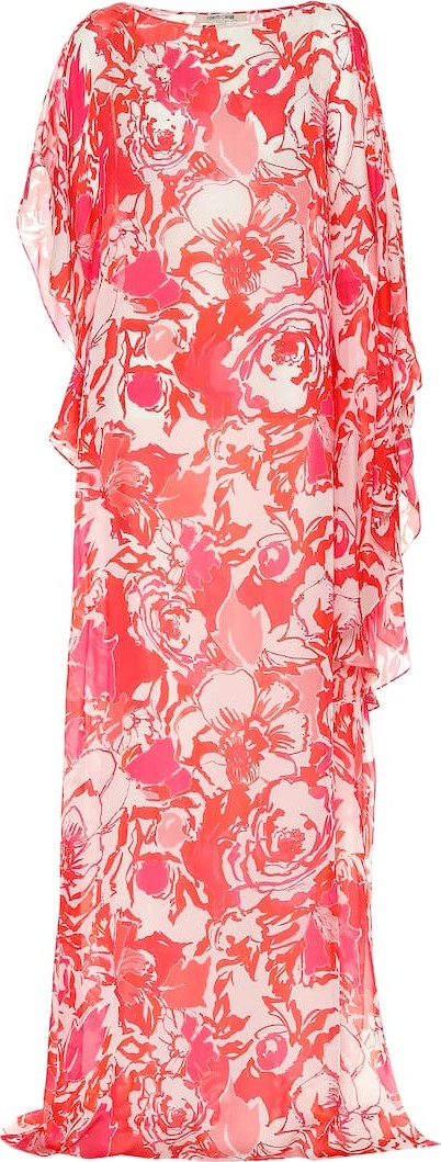 Roberto Cavalli Floral-printed silk maxi dress