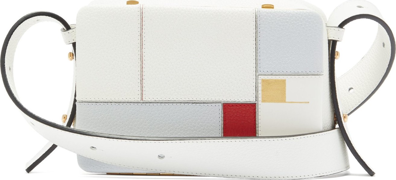 Lutz Morris X KPM Maya grained-leather cross-body bag