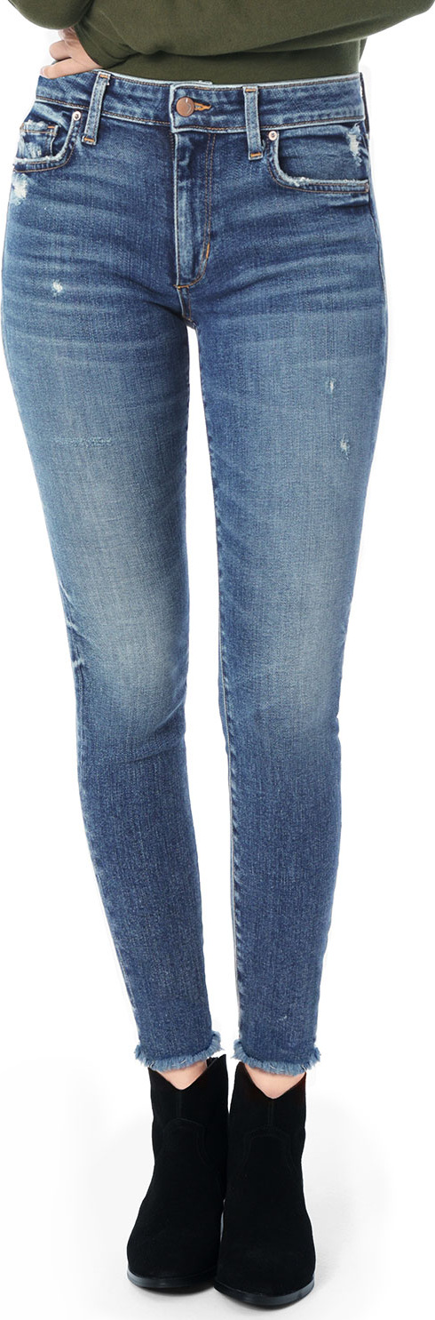 Joe's Jeans The Charlie Ankle Frayed-Hem Skinny Jeans