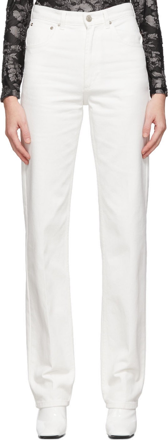 We11done White Straight-Leg Jeans
