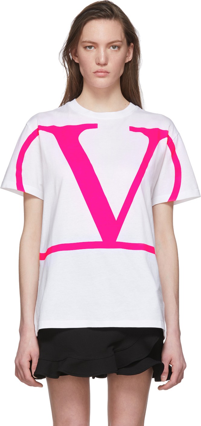Valentino White VLogo T-Shirt
