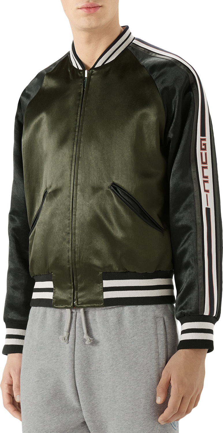 Gucci Raglan-Sleeve Varsity Jacket