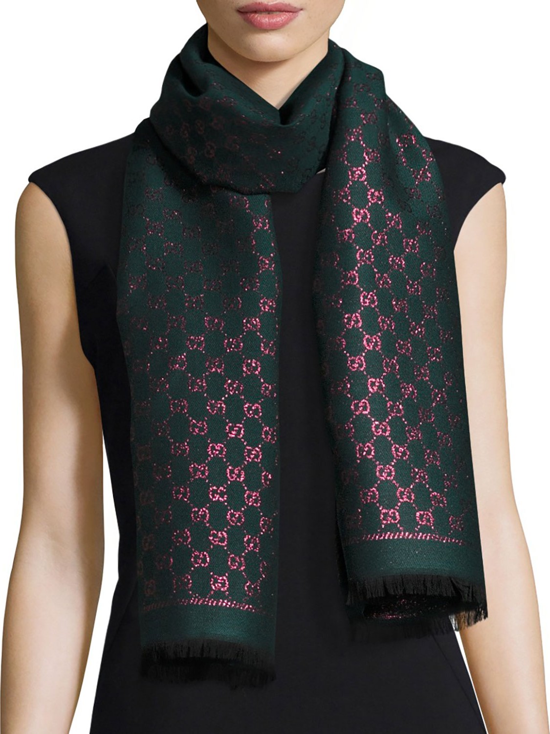 Gucci Stenix GG Jacquard Scarf