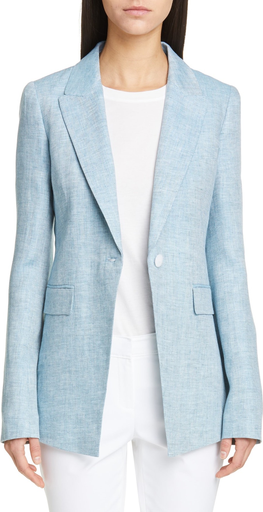 Lafayette 148 New York Heather Linen Jacket