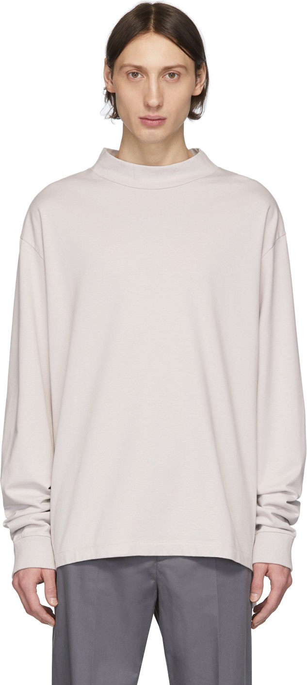 Maison Margiela Off-White Mock Neck Sweatshirt