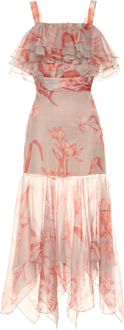 Johanna Ortiz Hula Dance silk organza dress