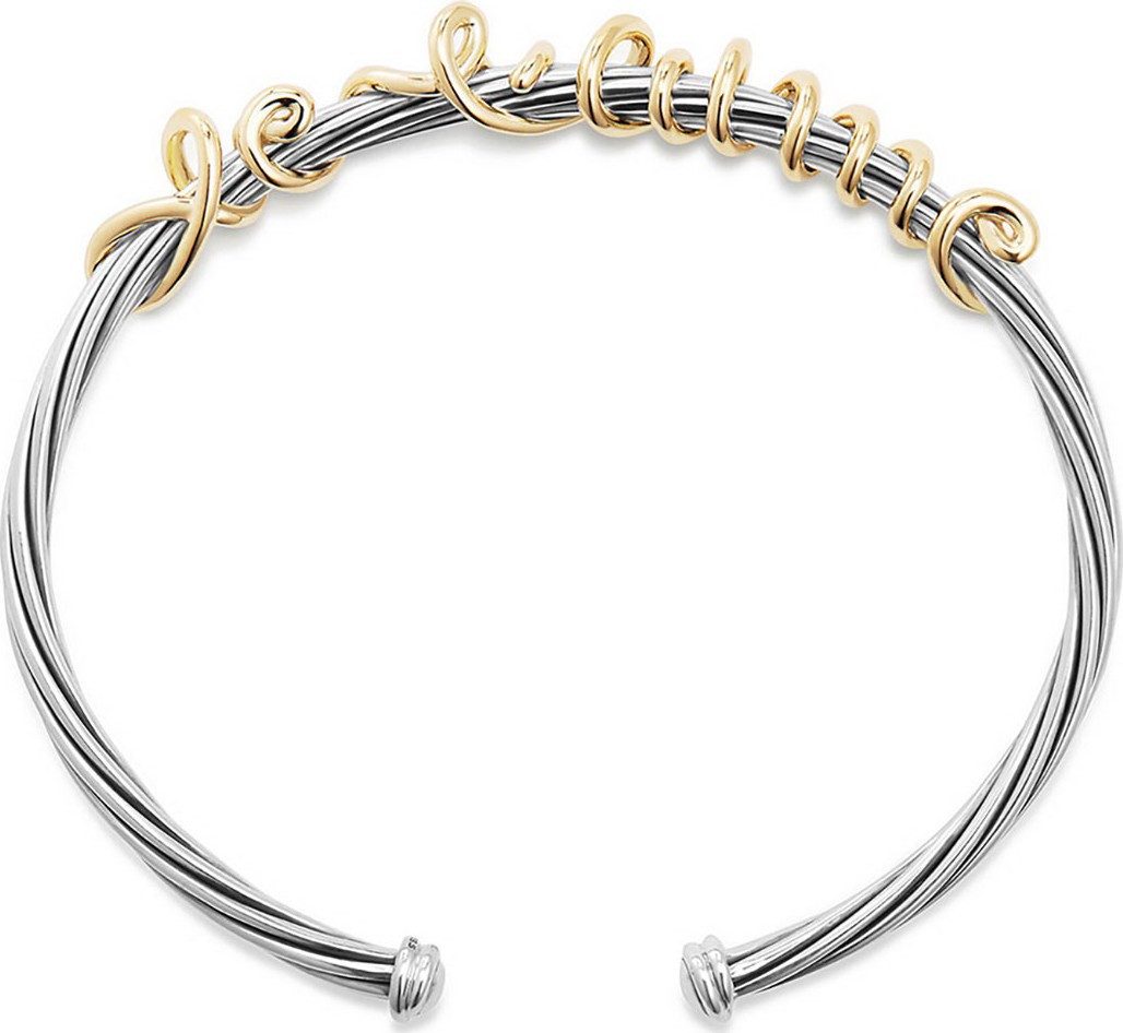 David Yurman Je T'aime Wire Message Bracelet
