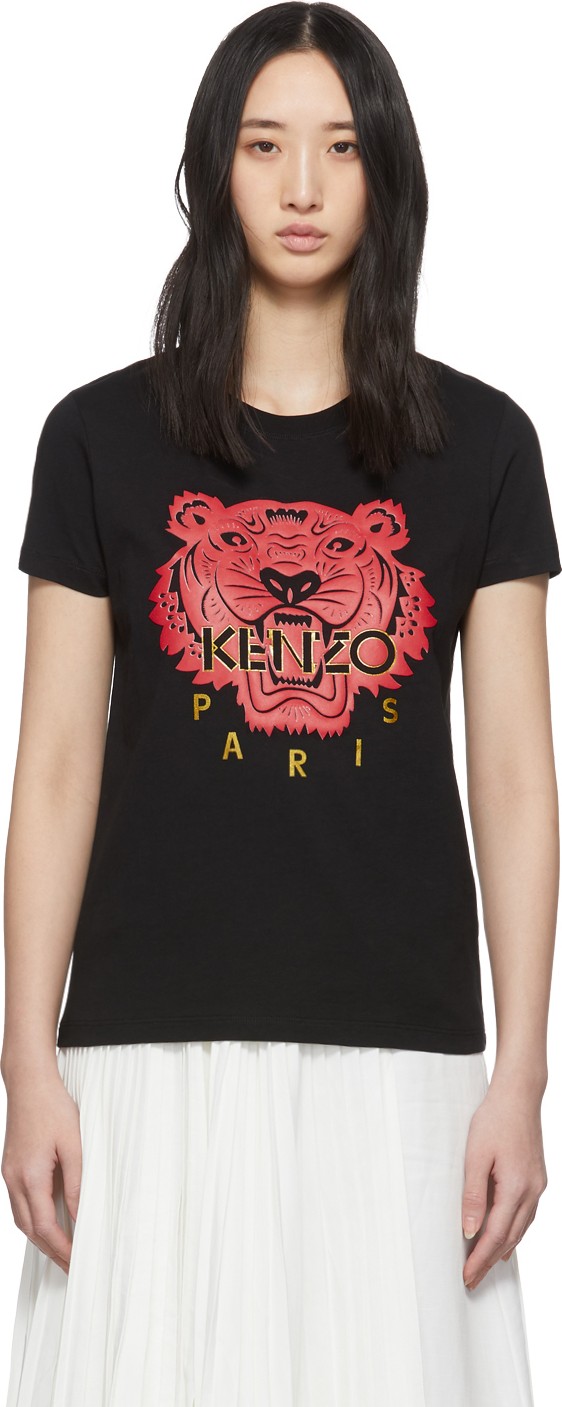 KENZO Black Limited Edition Chinese New Year Classic Tiger  T-Shirt