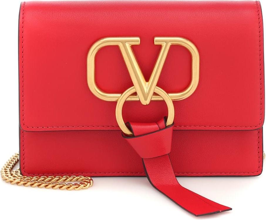 Valentino Valentino Garavani VRING leather shoulder bag