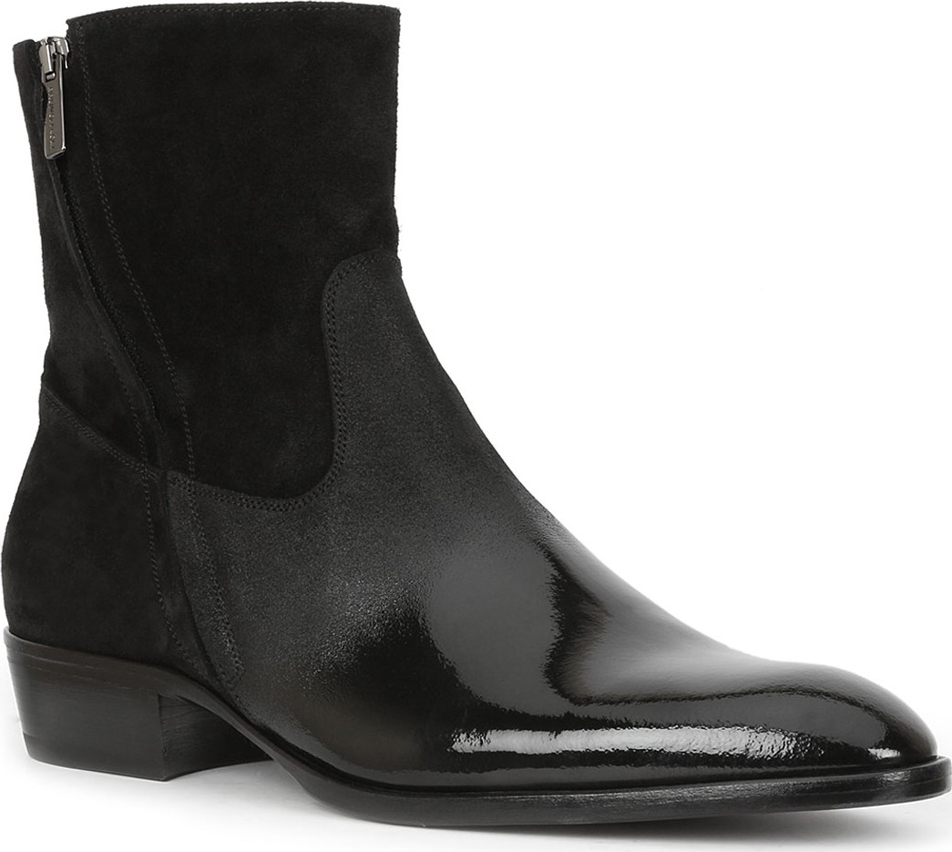 Bruno Magli Men's Risoli Leather Zip-Up Ankle Boots