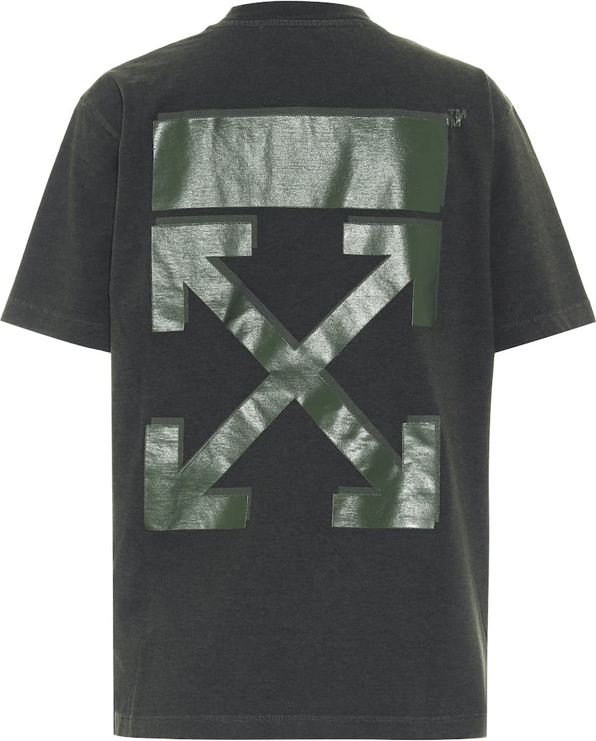 Off White Logo cotton-jersey T-shirt