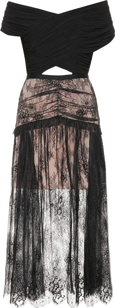 Self Portrait Lace midi dress