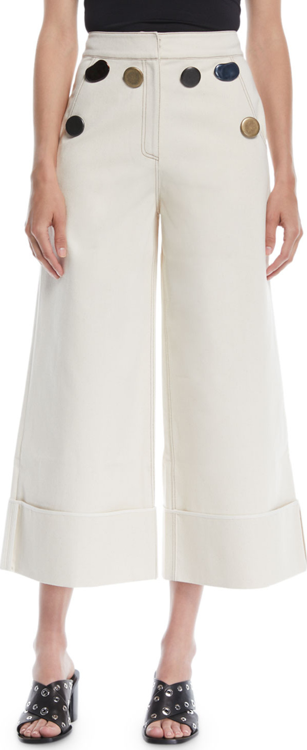 Rejina Pyo Bailey Wide-Leg Cropped Trousers
