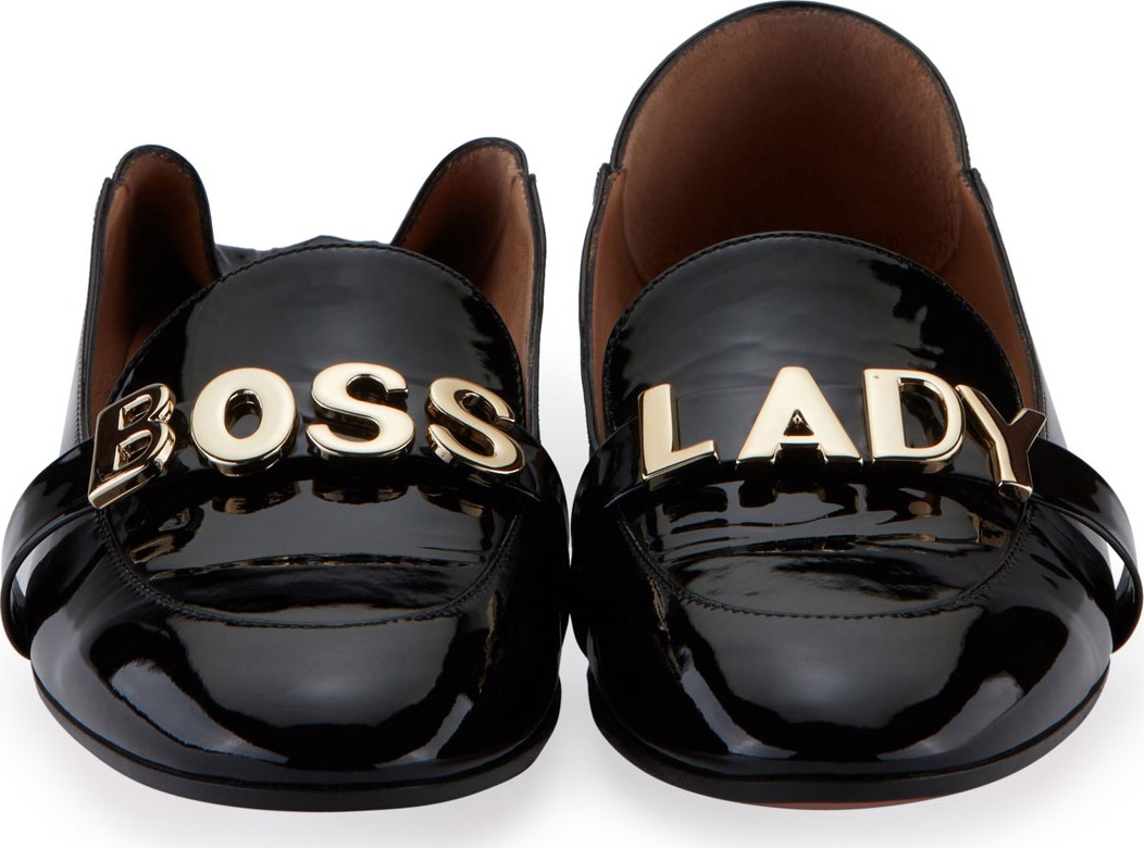 Aquazzura Boss Lady Fold-Down Moccasin Loafers