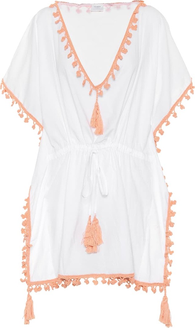 Anna Kosturova Tasseled cotton cover-up