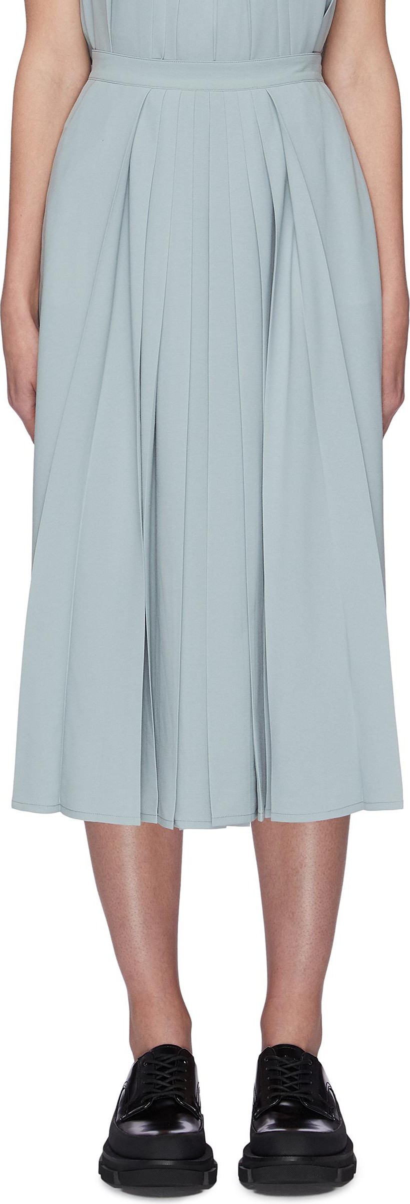 Sans Titre Pleated A-line skirt