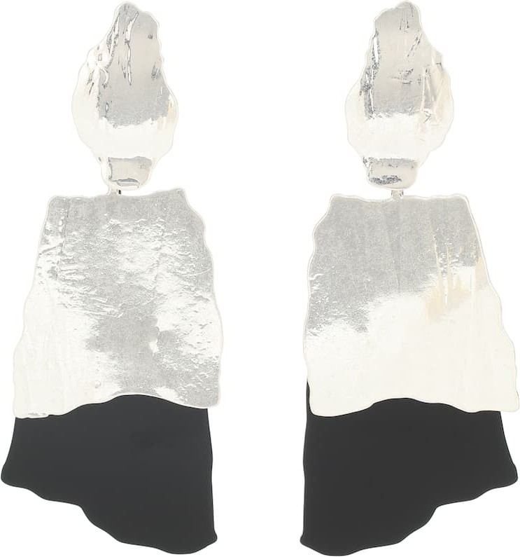 Max Mara Gio clip-on drop earrings