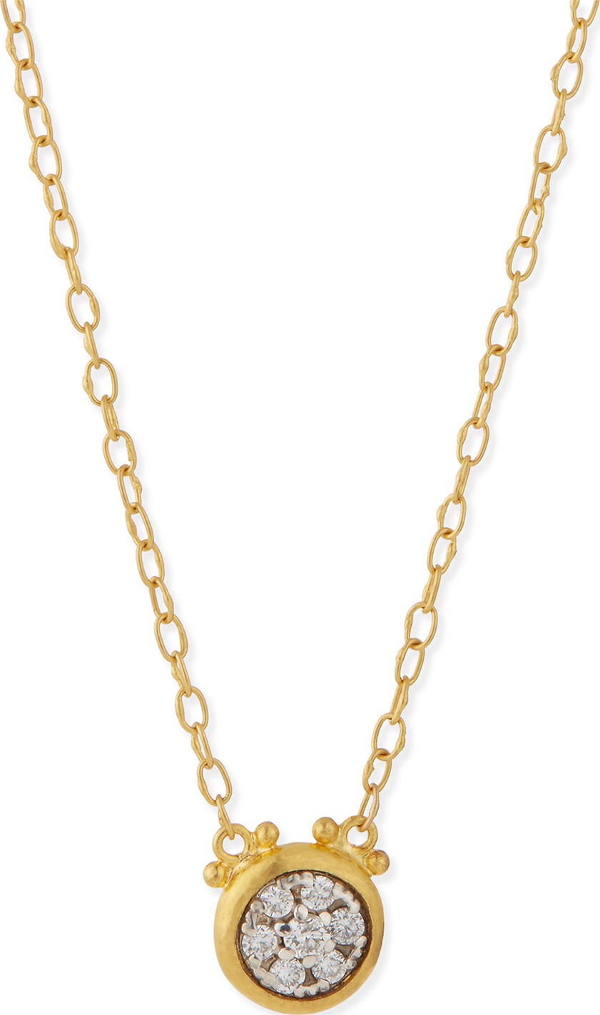 GURHAN Celestial 24k Gold Diamond Pendant Necklace