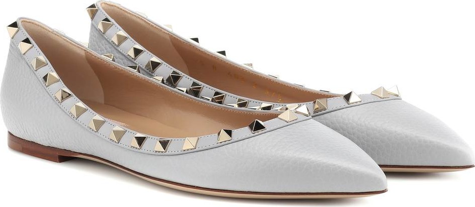 Valentino Valentino Garavani Rockstud leather ballet flats