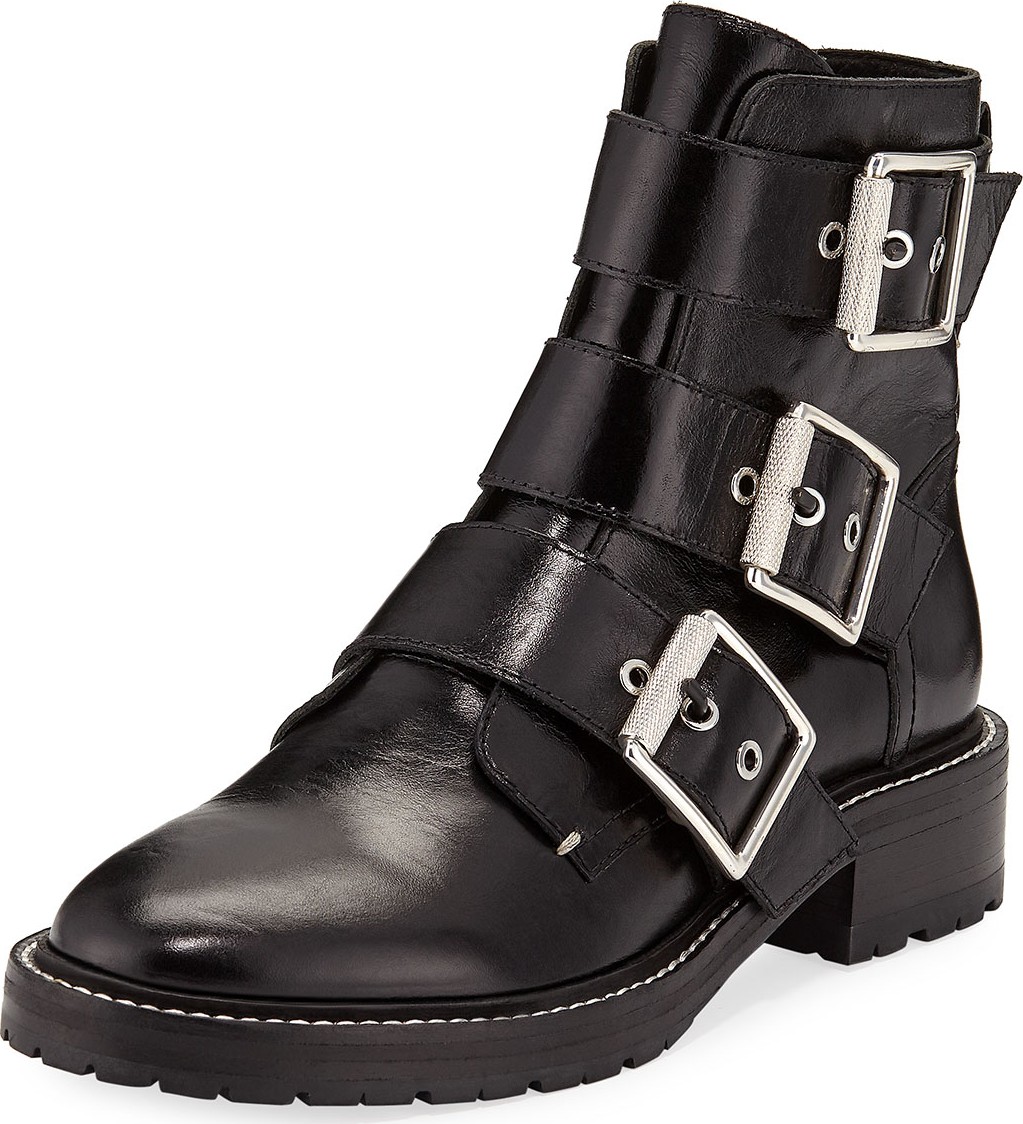 Rag & Bone Cannon Leather Buckle Boots