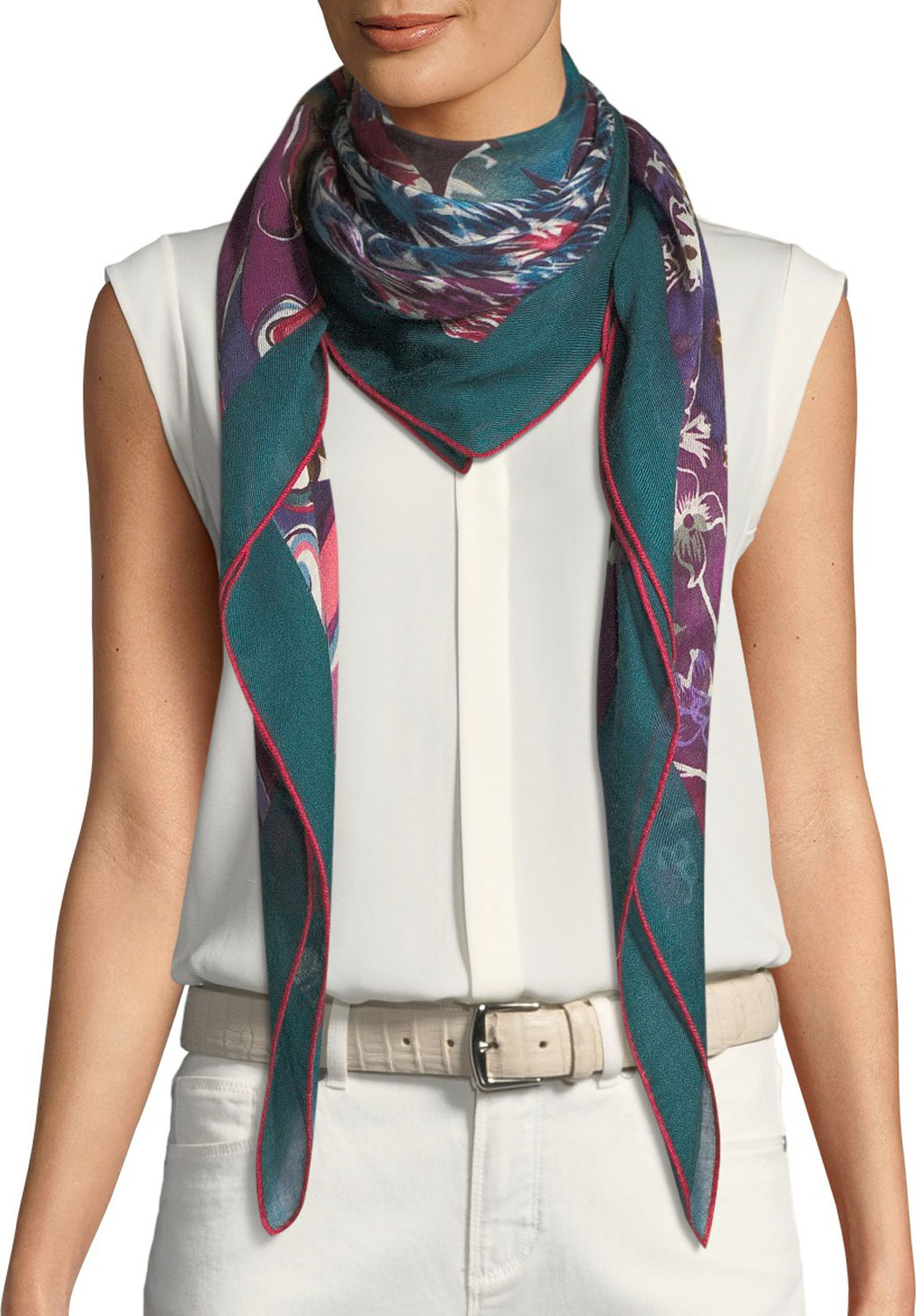 Loro Piana Royal Garden Maxi Carré Scarf