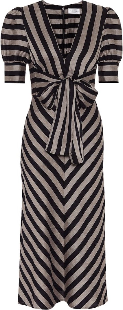 Rebecca Vallance Nautique striped midi dress