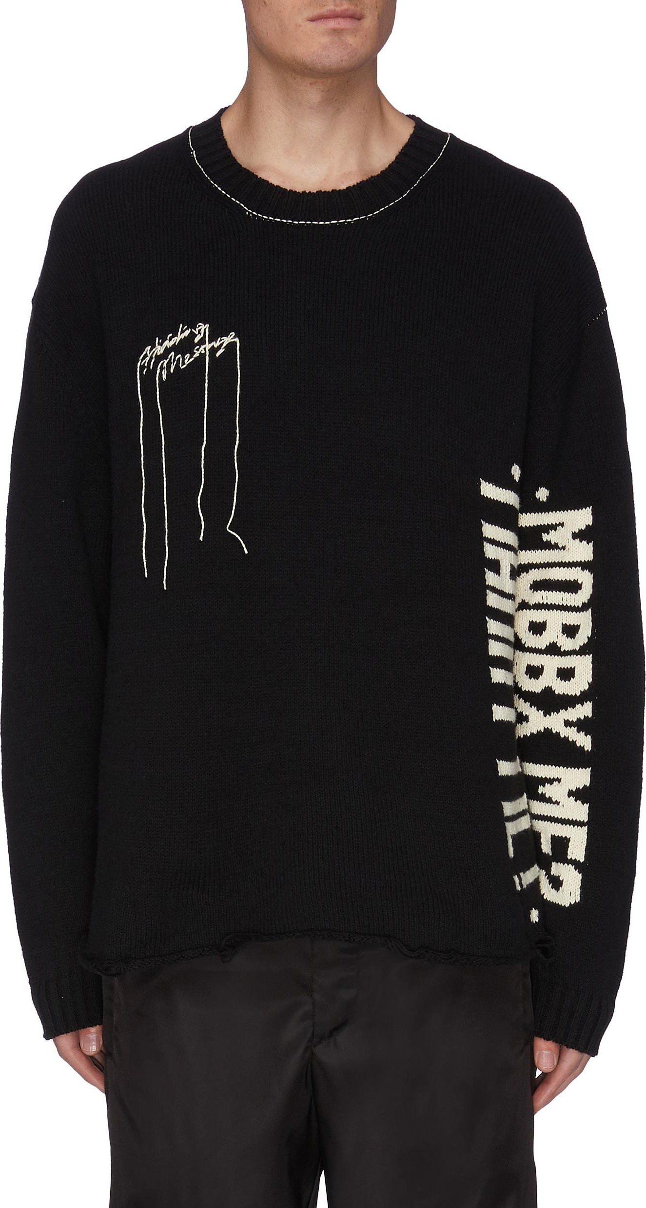 Doublet Hidden Message Sweater