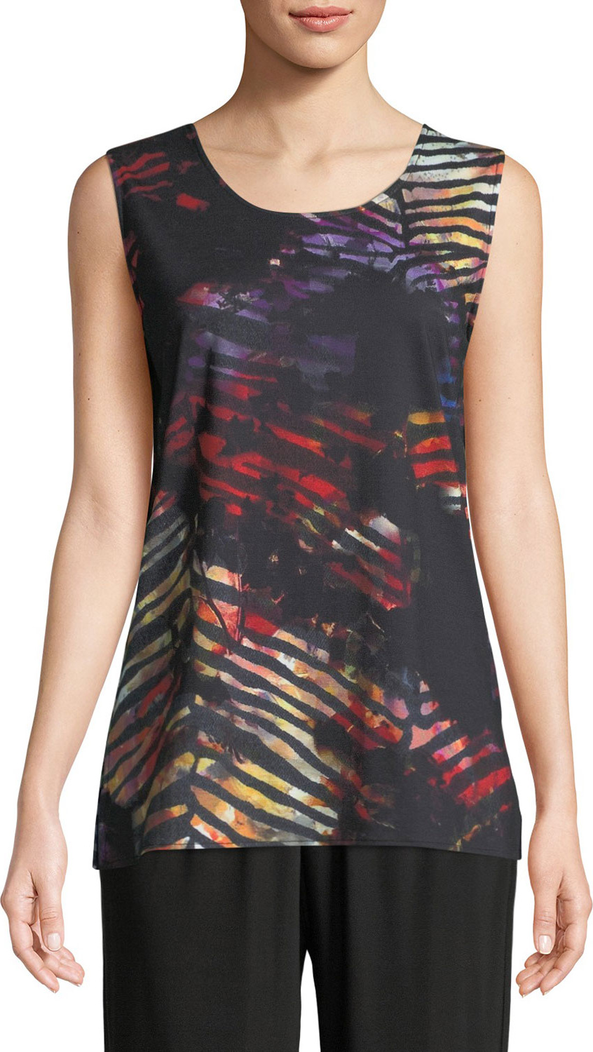 Caroline Rose Harvest Printed Sleeveless Tank