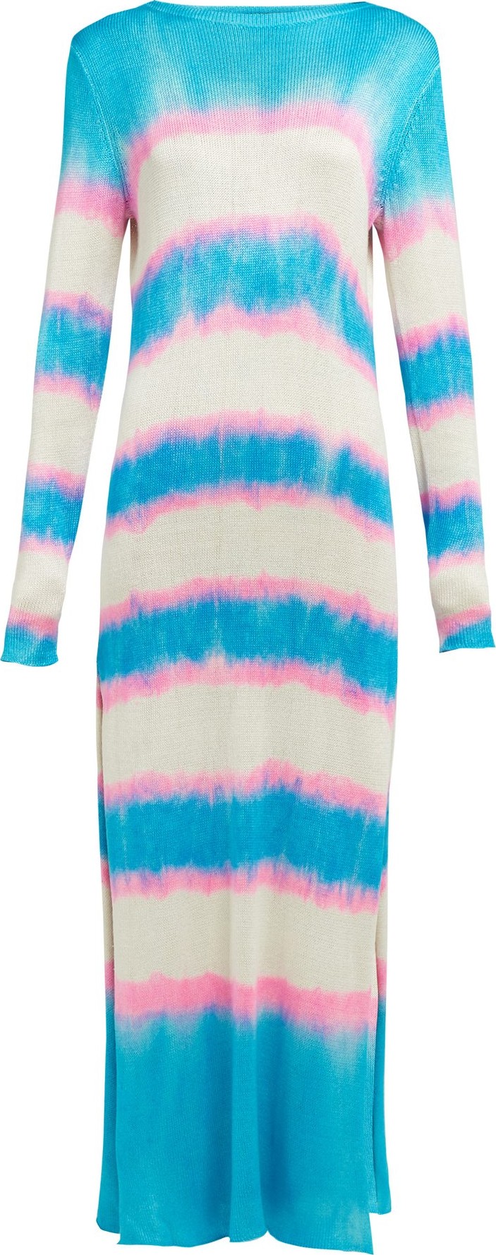 The Elder Statesman Raya striped knitted-silk dress