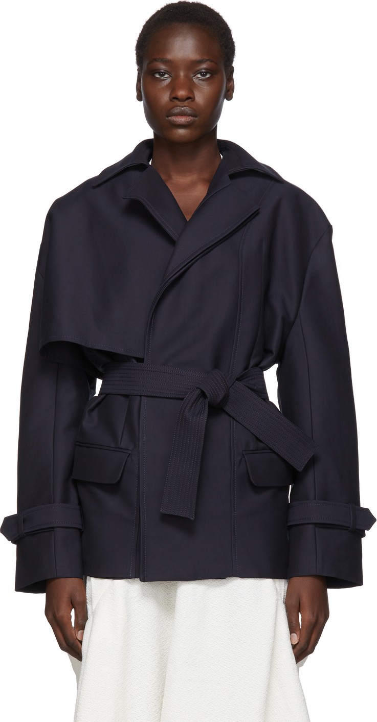 Jacquemus Navy 'Le Manteau Carini' Jacket