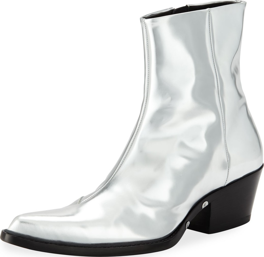 Calvin Klein 205W39NYC Men's Temo 4 Metallic Leather Boots
