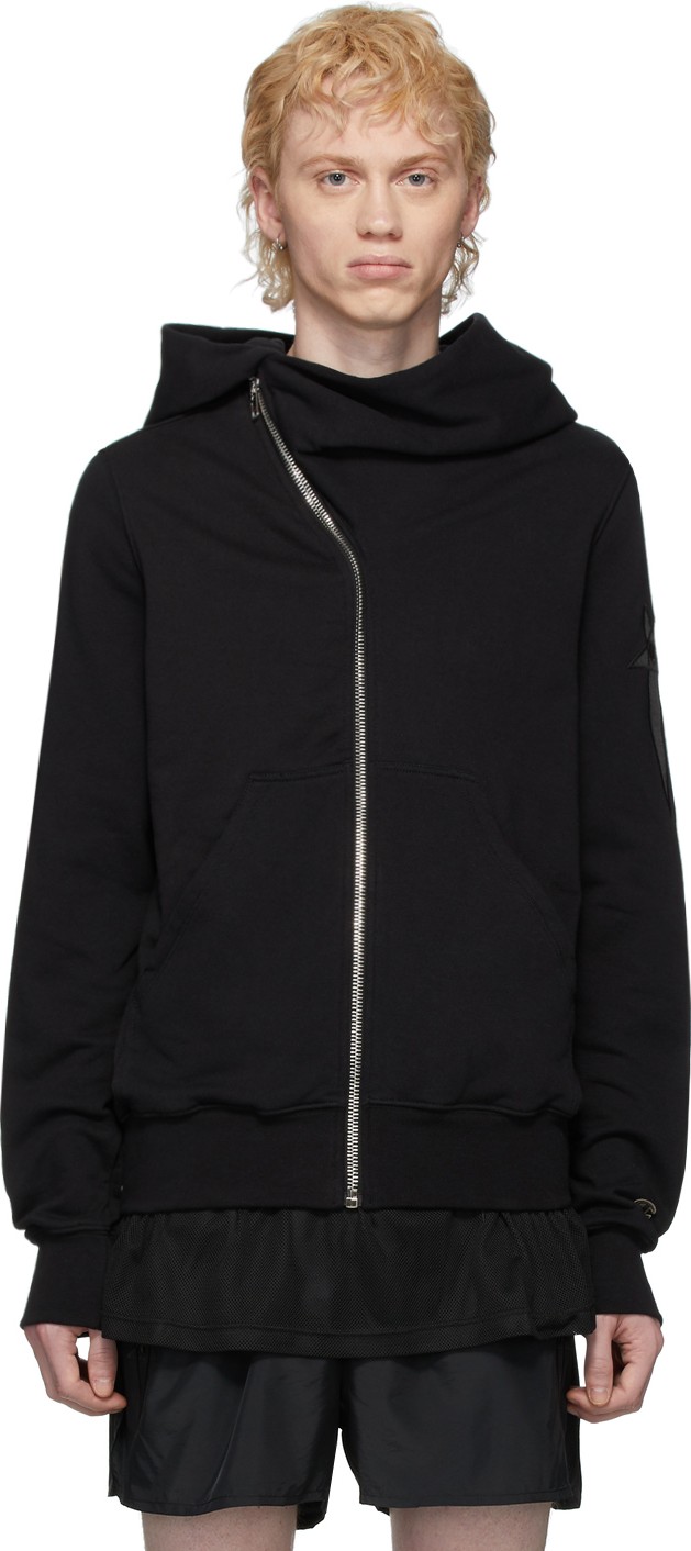 Rick Owens Black Champion Edition Mountain Hoodie
