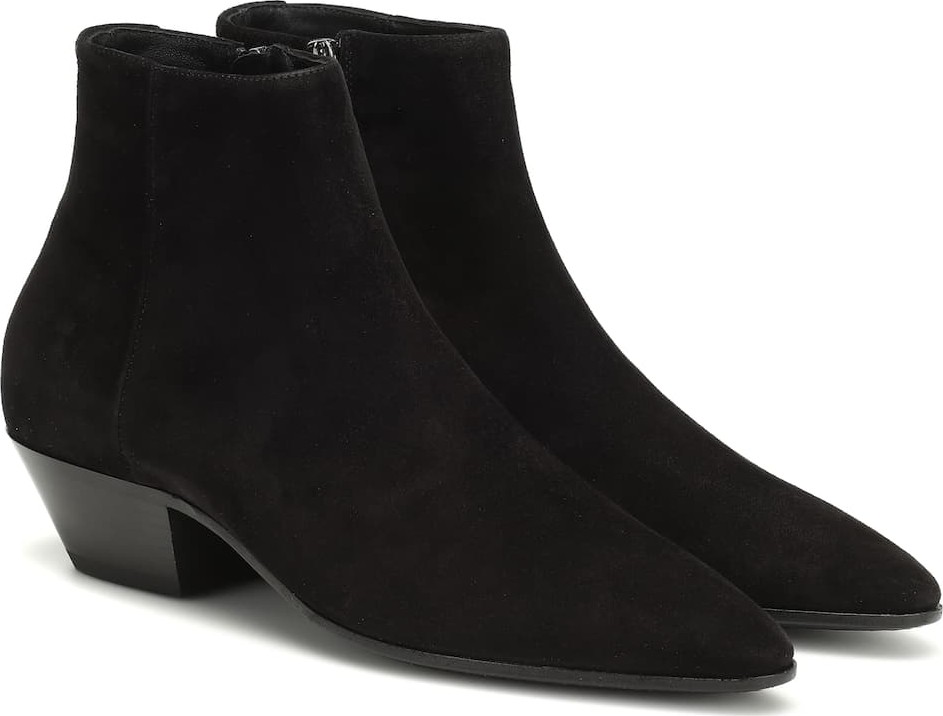 Saint Laurent Jonas 45 suede ankle boots