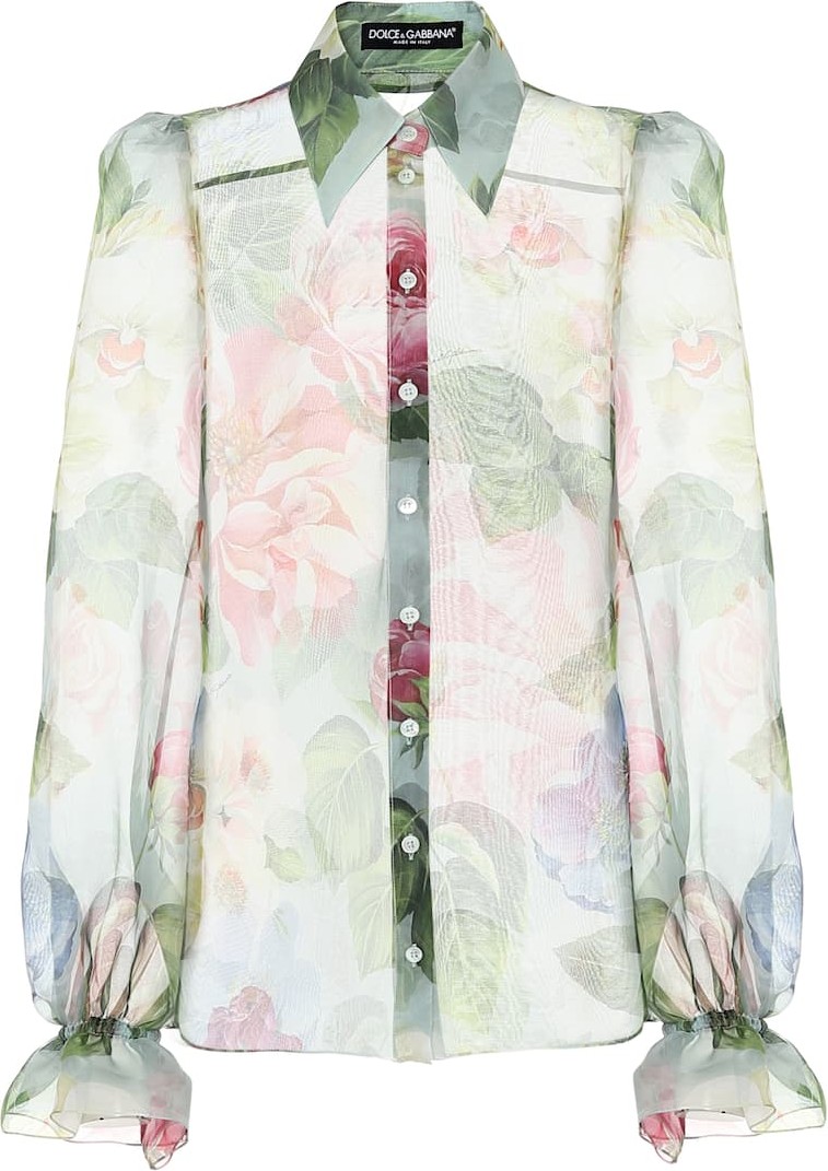 Dolce & Gabbana Floral silk-chiffon blouse