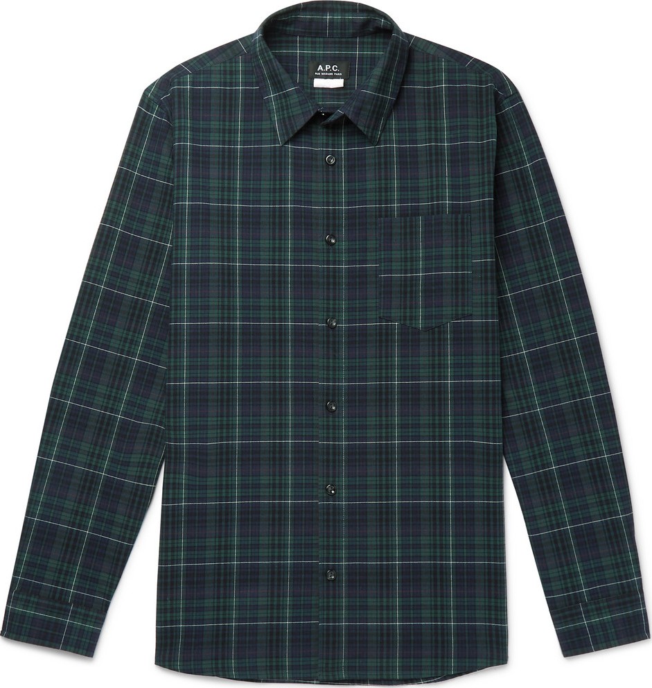 A.P.C. Checked Cotton Shirt