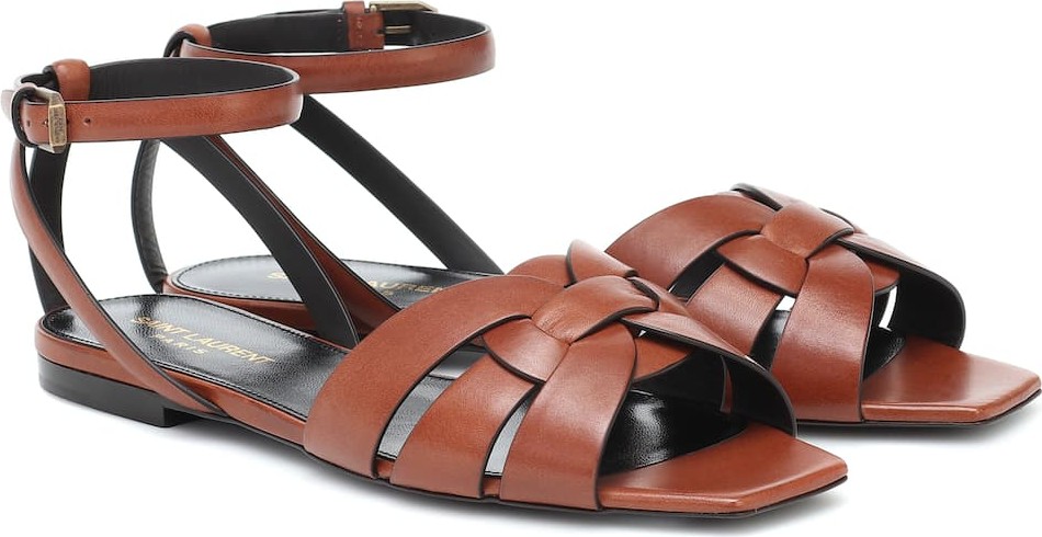 Saint Laurent Tribute leather sandals