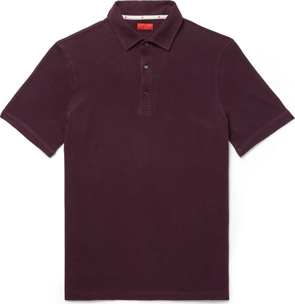 Isaia Cotton-Piqué Polo Shirt
