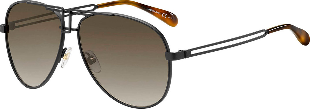 Givenchy Metal Cutout Aviator Sunglasses