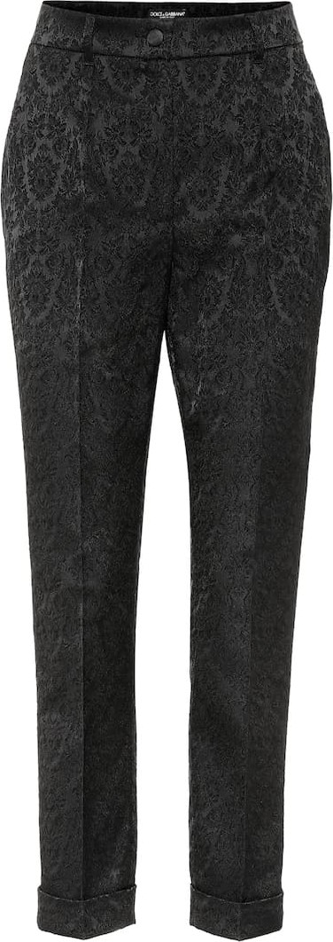 Dolce & Gabbana Cropped jacquard pants