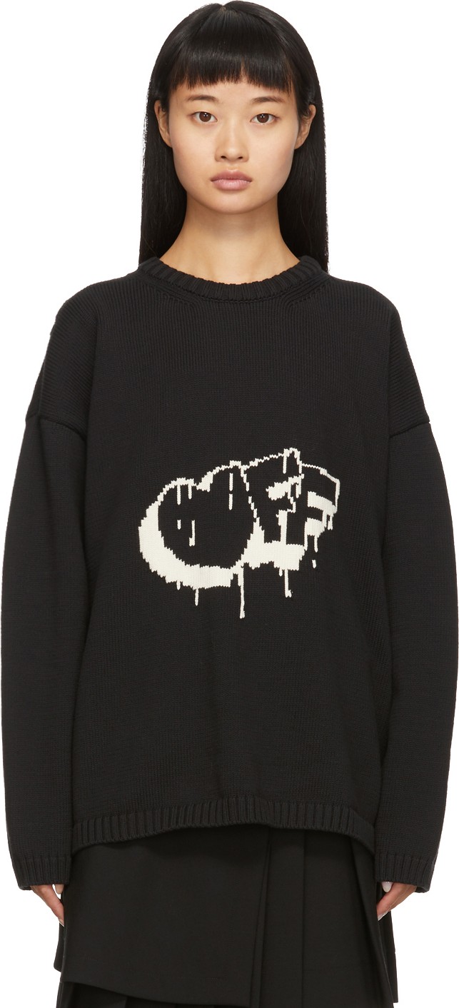Off White Black Bubble Arrows Sweater