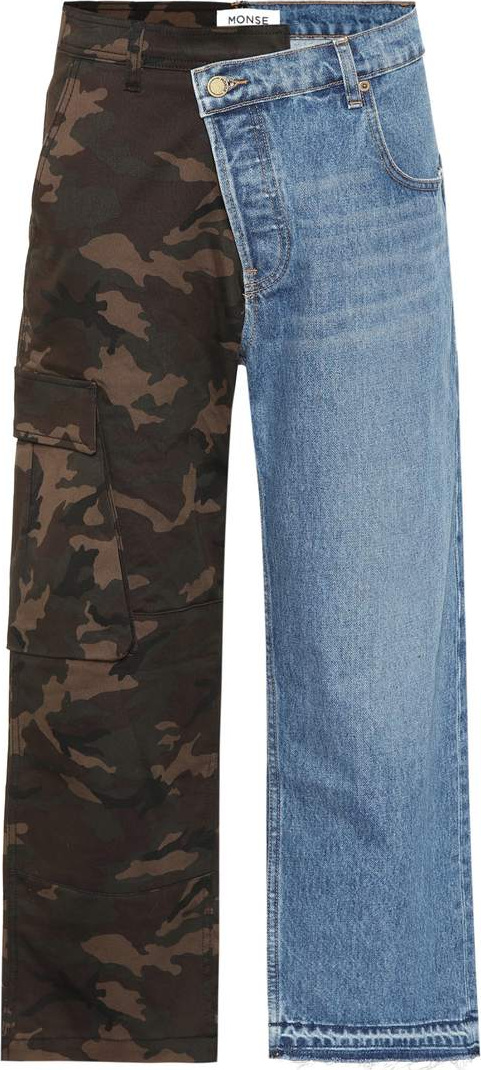 Monse Camouflage hybrid jeans