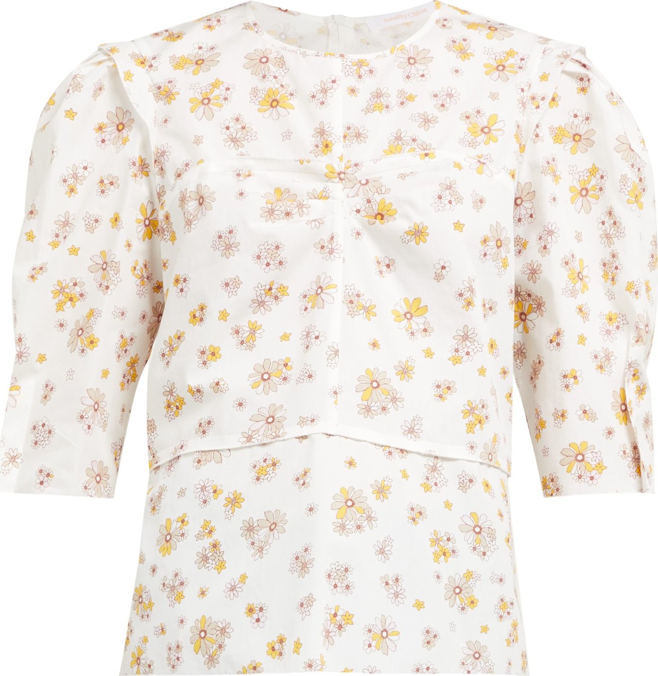 See By Chloé Summer floral-print cotton blouse