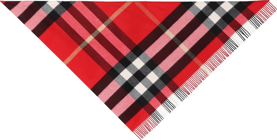 Burberry London England Checked cashmere scarf