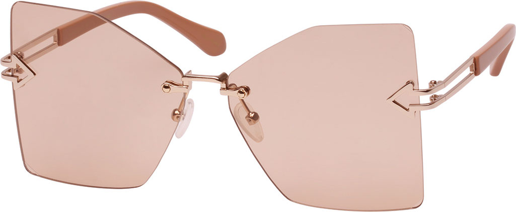 Karen Walker Wanderlust Rimless Butterfly Sunglasses