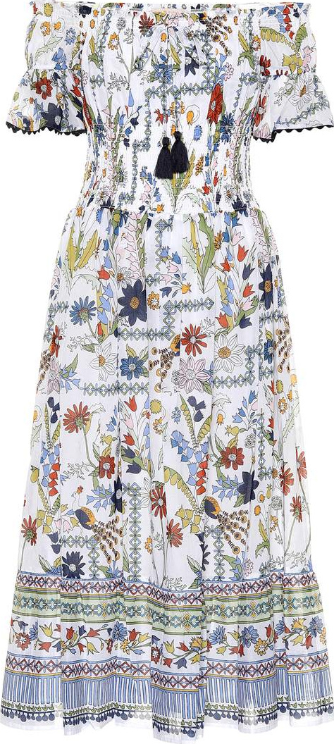 Tory Burch Meadow Folly printed cotton dress
