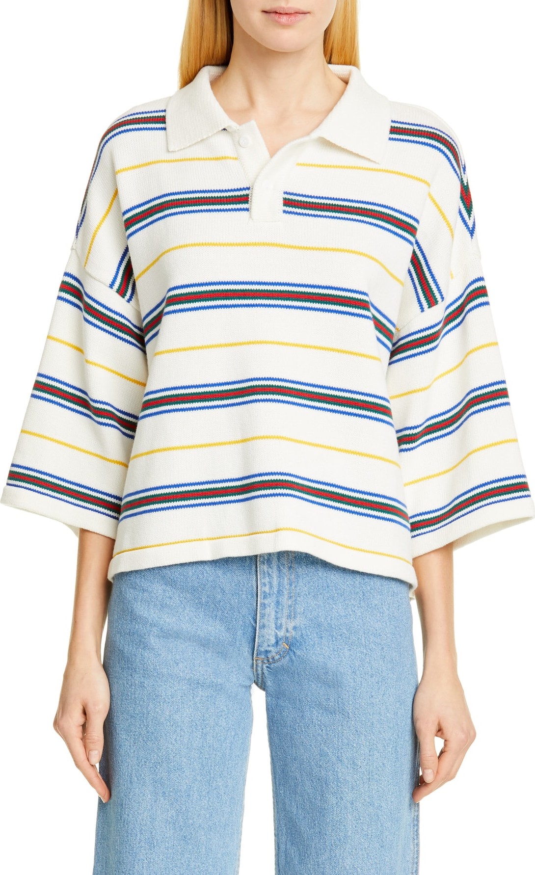 ADER error Oversized Stripe Polo