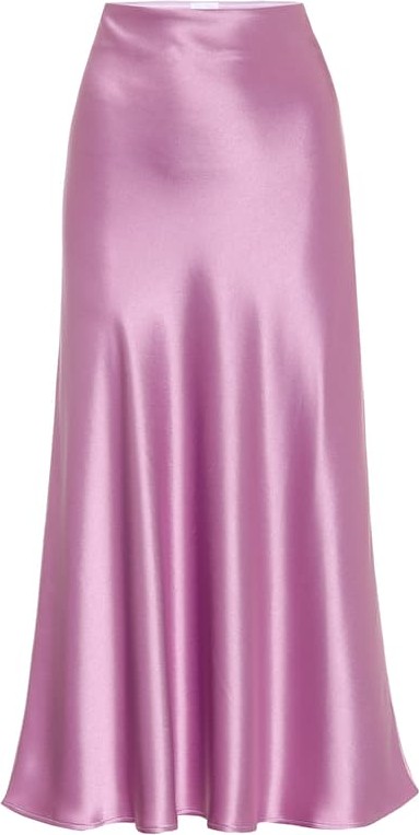 Galvan Valletta satin midi skirt