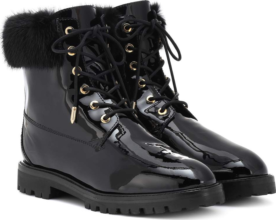 Aquazzura Heilbrunner patent leather ankle boots