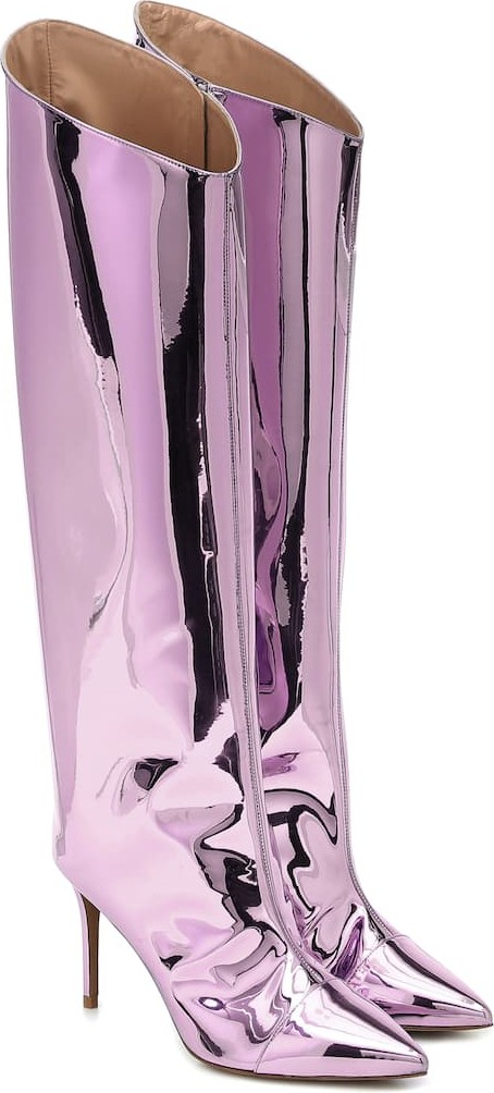 Alexandre Vauthier Alex metallic over-the-knee boots