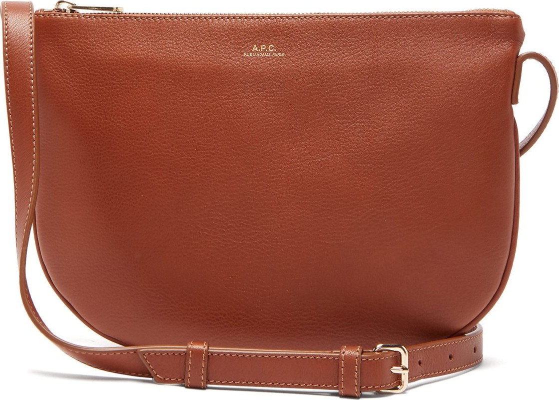 A.P.C. Maelys half-moon leather cross-body bag